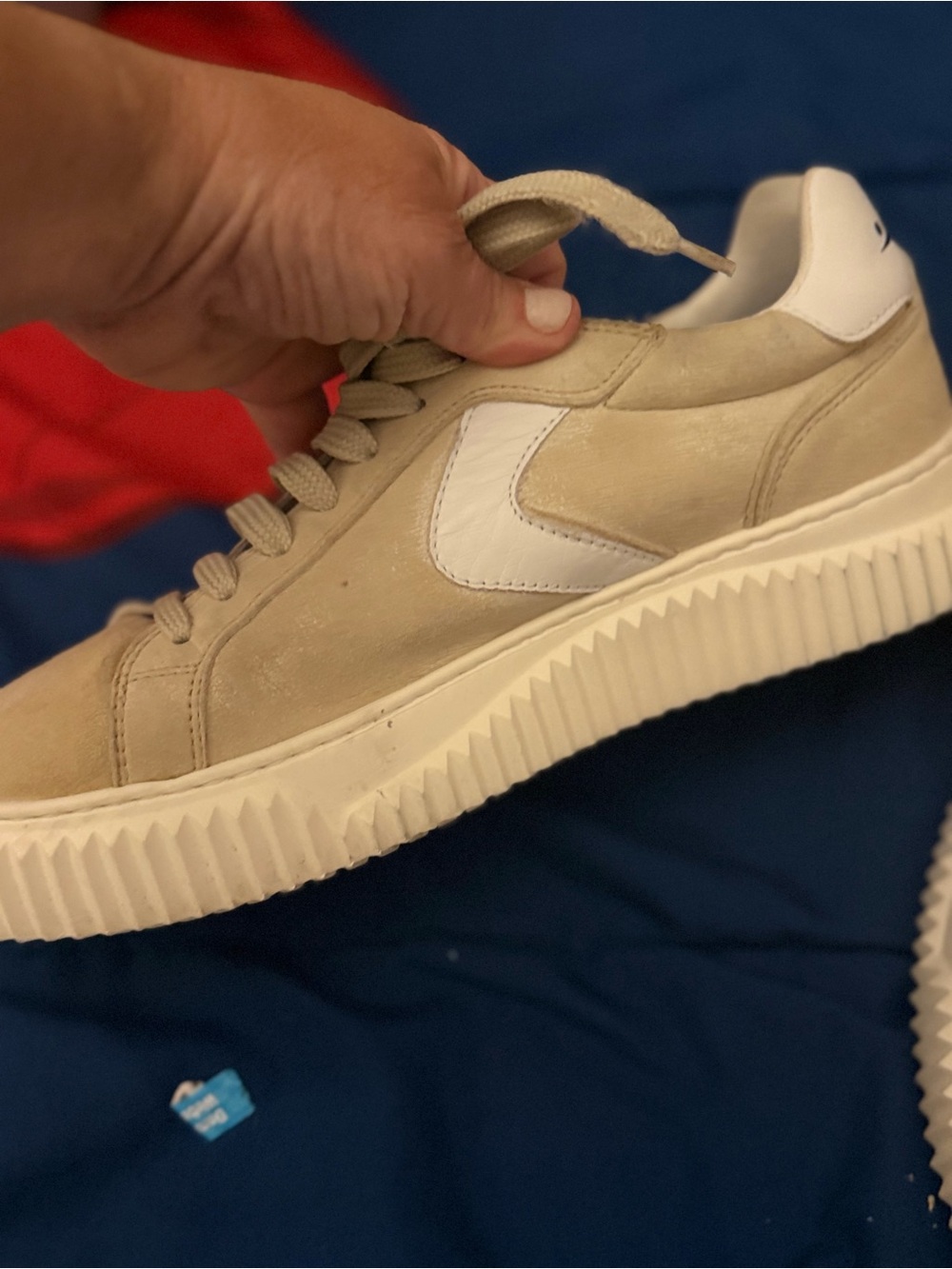 Voile Blanche Lipari Suede Platform Sneakers